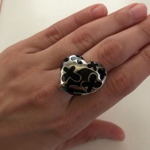 Sterling Silver Heart Shape Ring ❤️